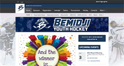 Desktop Screenshot of bemidjiyouthhockey.org